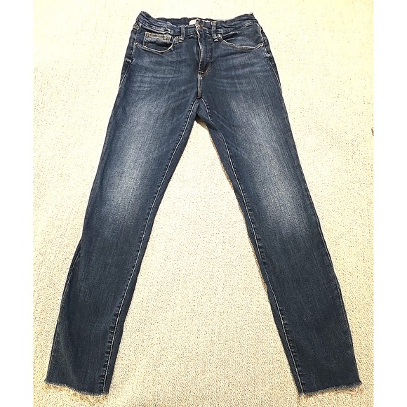 Good American Women's 4/27 Dark Wash Good Legs Stretch Denim Jeans - Picture 2 of 13